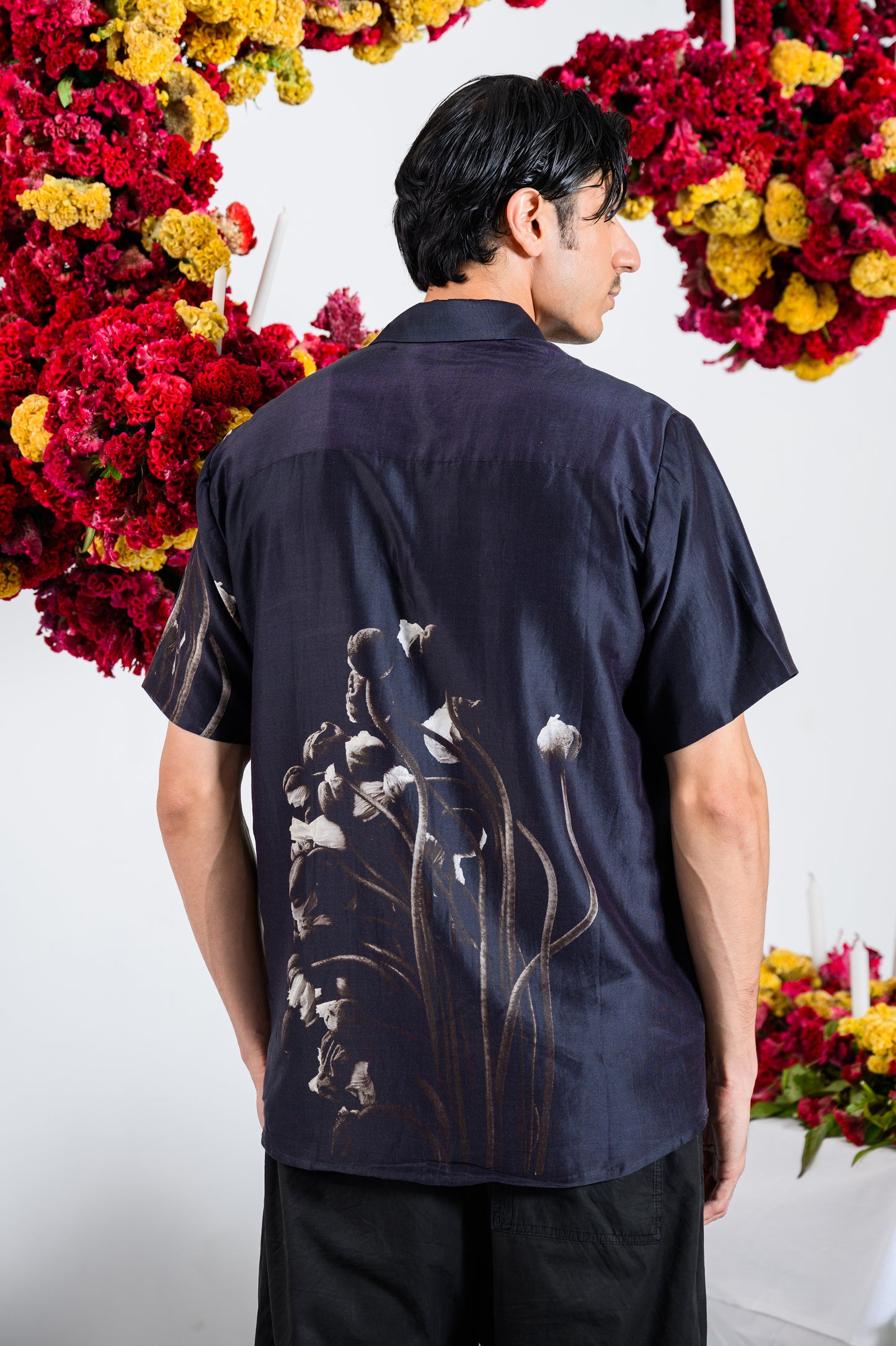 PLEATRIX SILK SHIRT