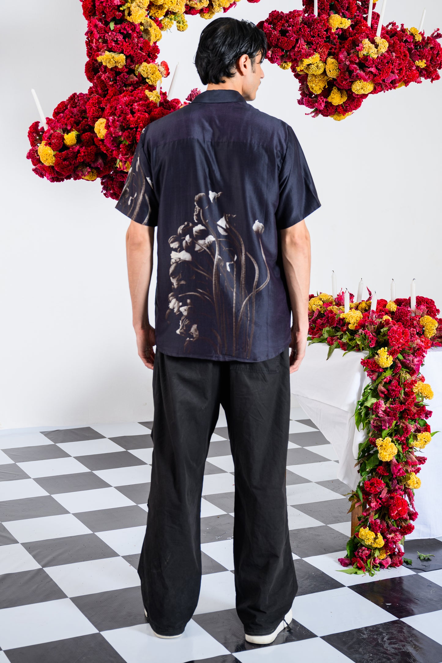 PLEATRIX SILK SHIRT