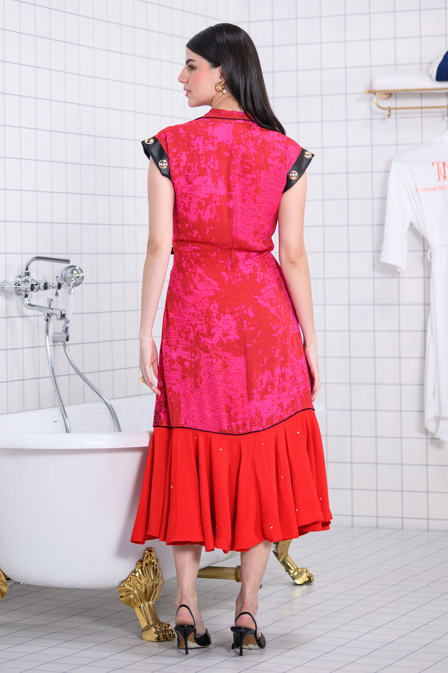 CARMINE MIDI DRESS