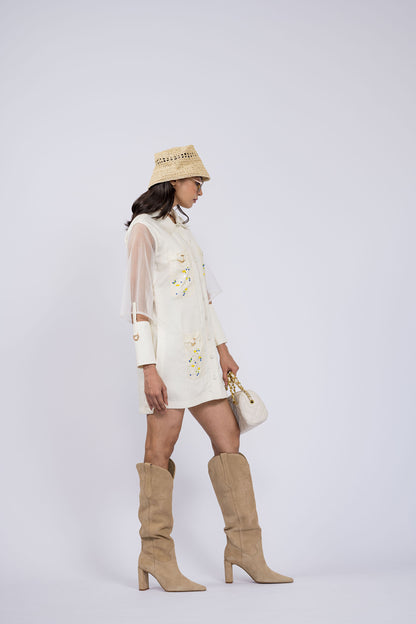 "Pearls of Darcy" Shirt Dress