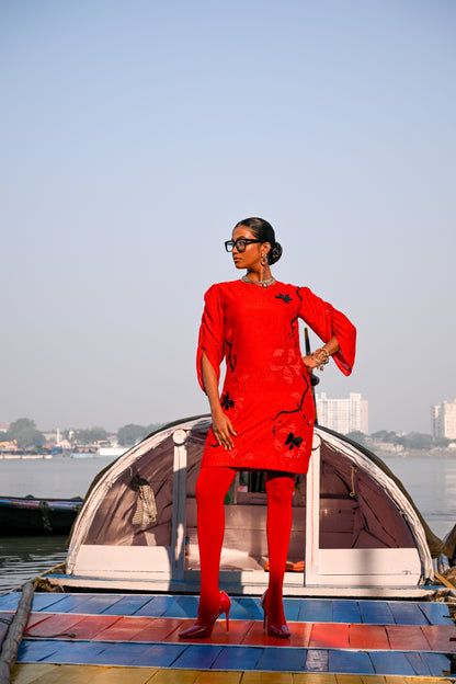 CRIMSON CURRENT SHORT DRESS