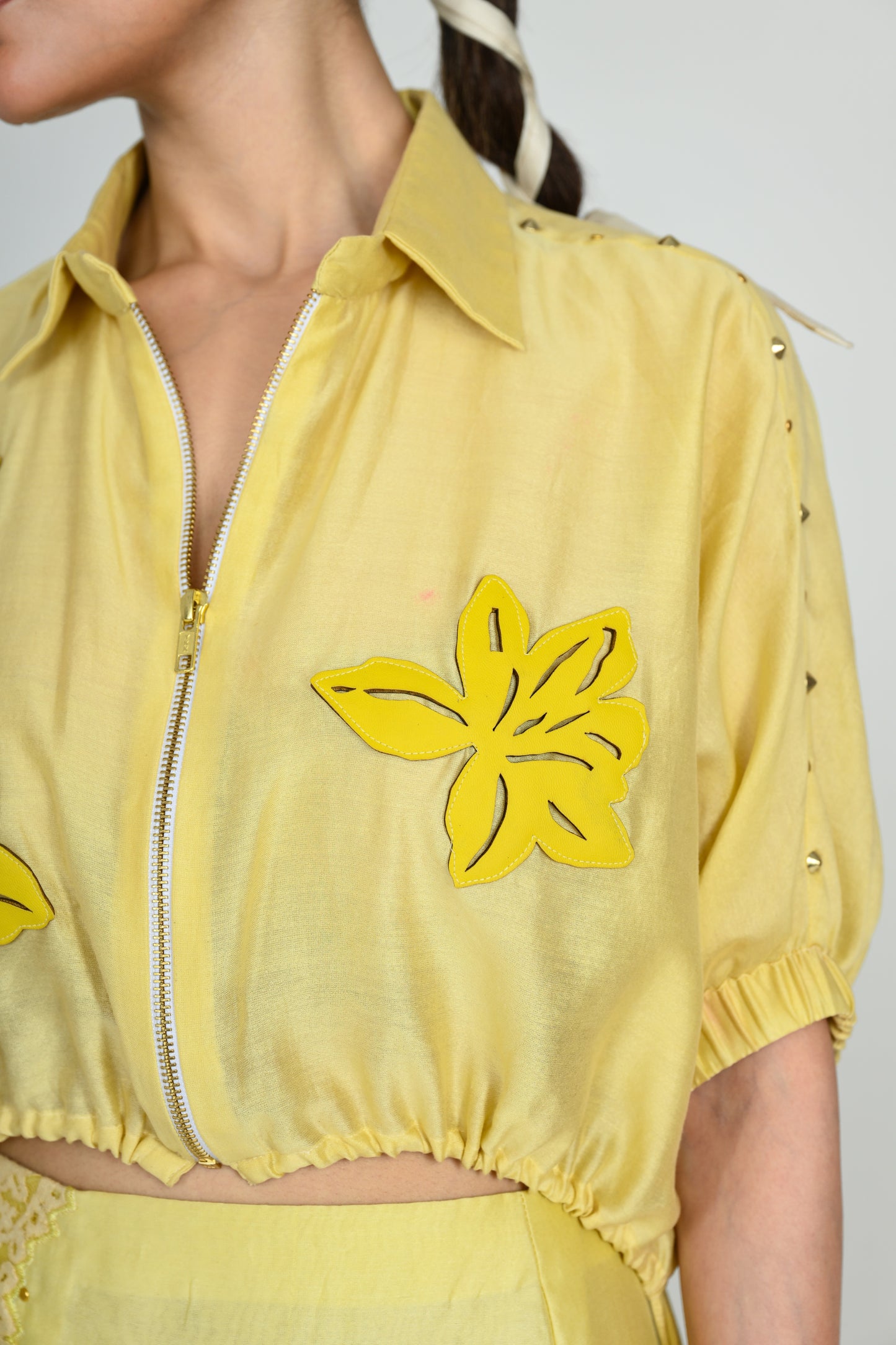 SUMMER LIME CROP JACKET