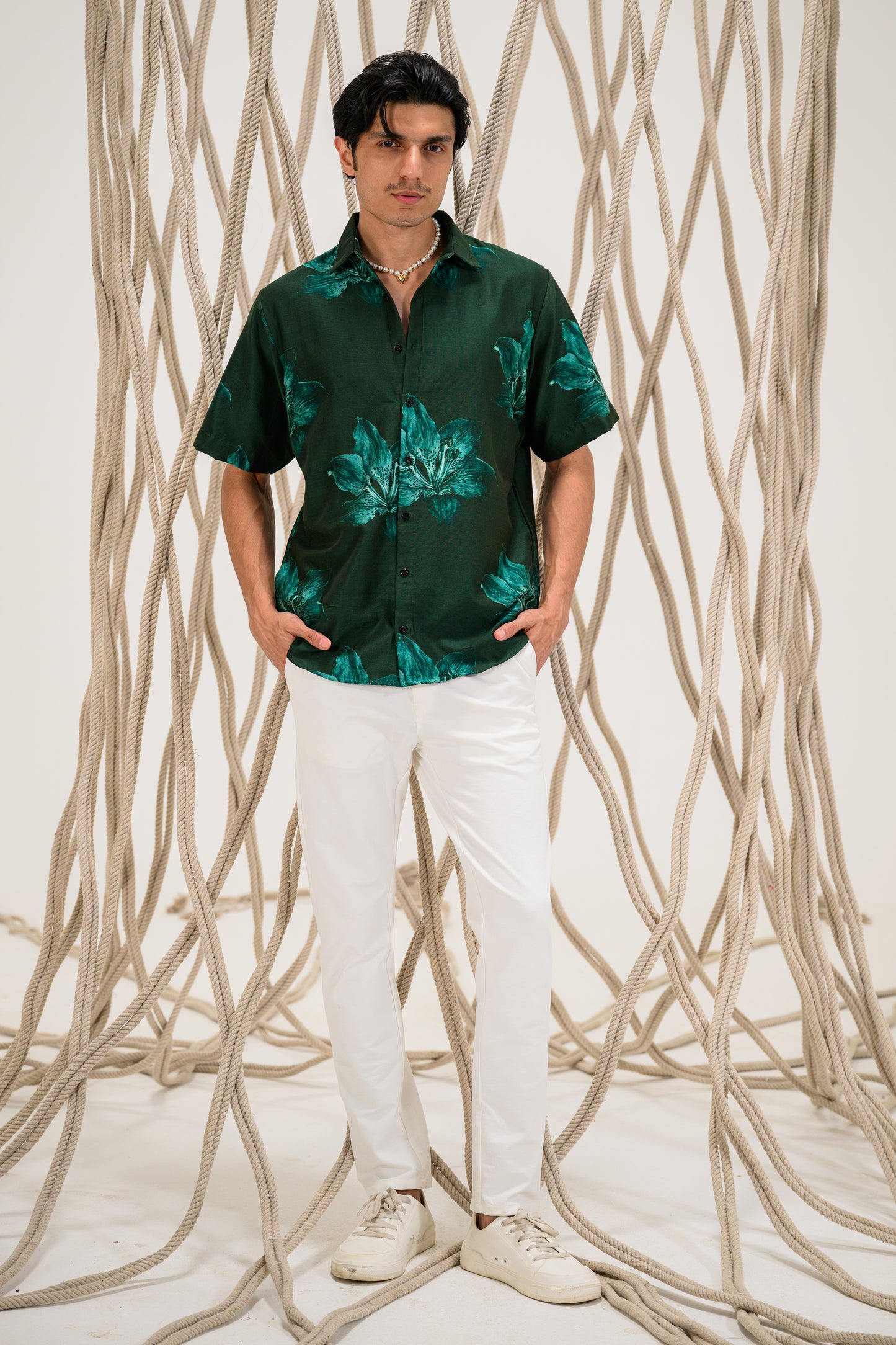 EMERALD SILK SHIRT