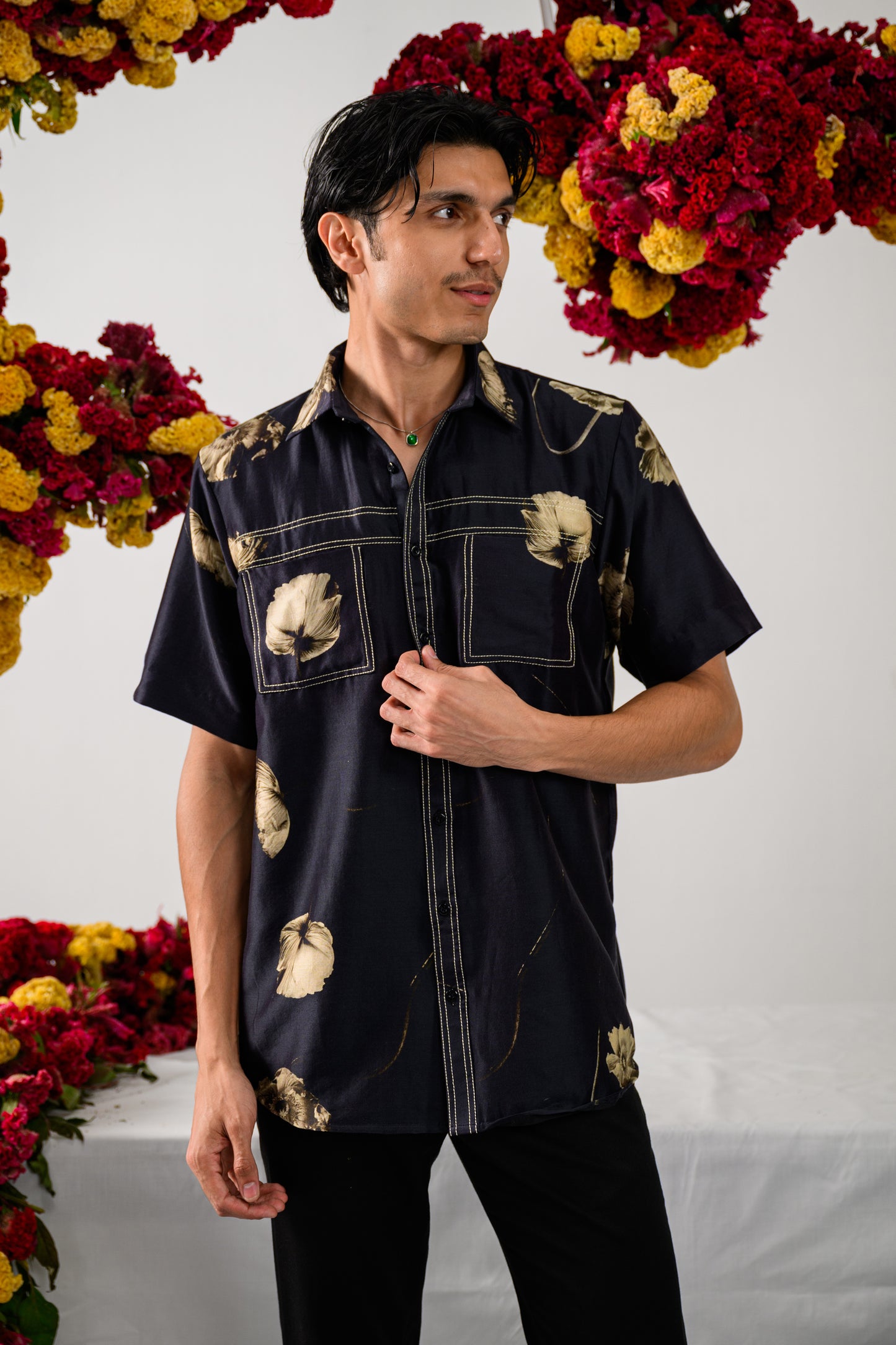 SPLITWAVE SILK SHIRT