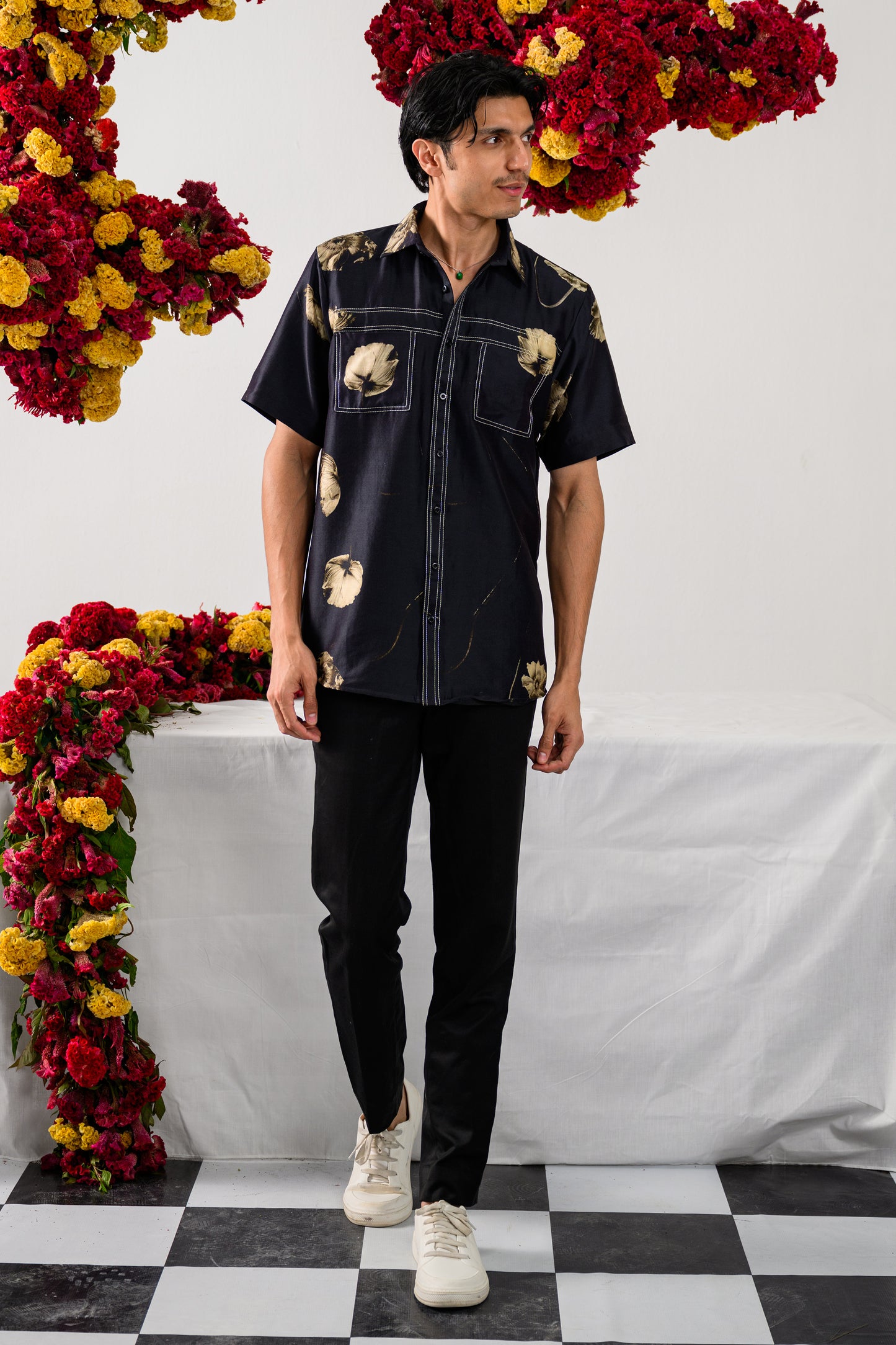 SPLITWAVE SILK SHIRT