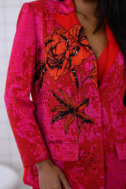 CRIMSON AFFAIR CO-ORD SET