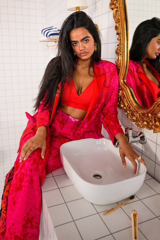 CRIMSON AFFAIR CO-ORD SET