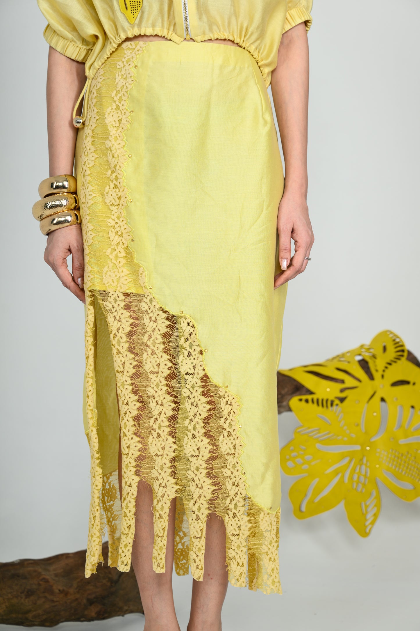 SUMMER LIME LACE SKIRT