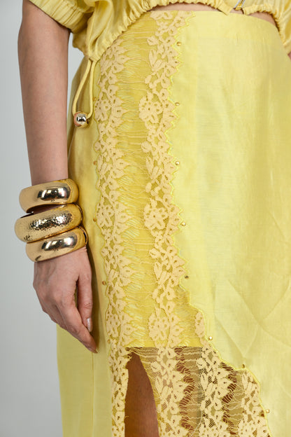 SUMMER LIME LACE SKIRT