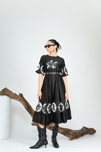 BLACK SWAN MIDI DRESS