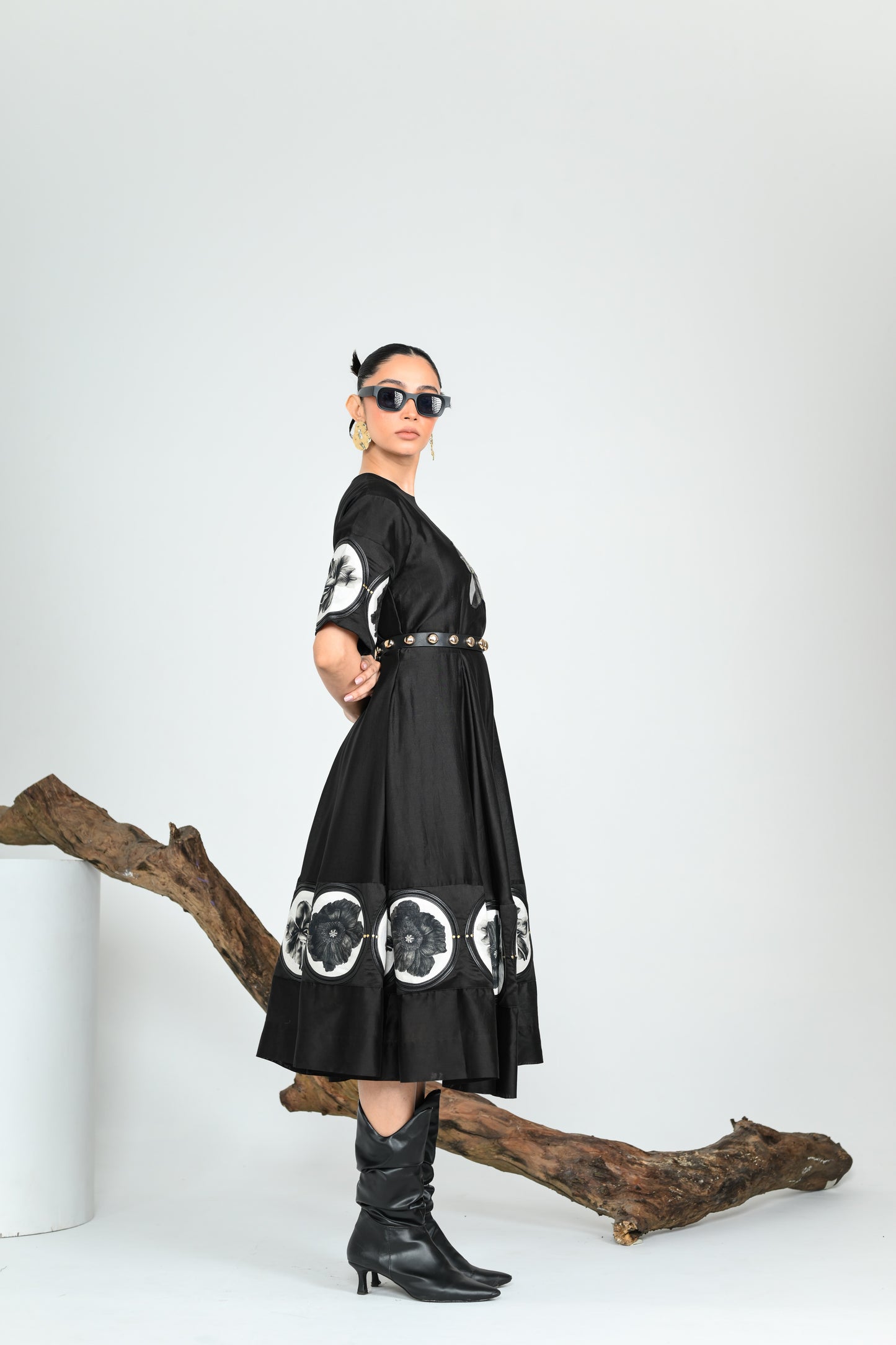 BLACK SWAN MIDI DRESS
