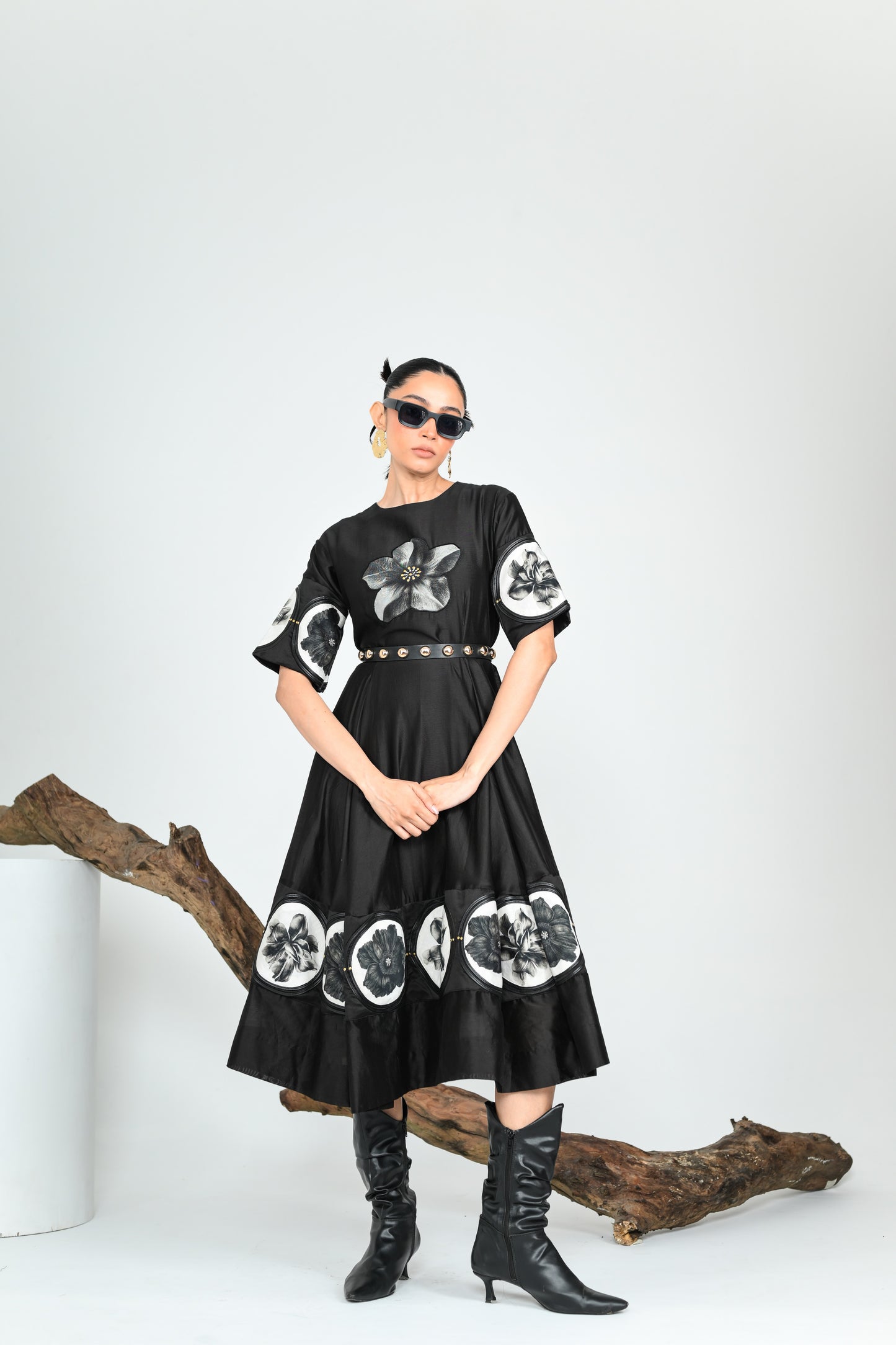 BLACK SWAN MIDI DRESS