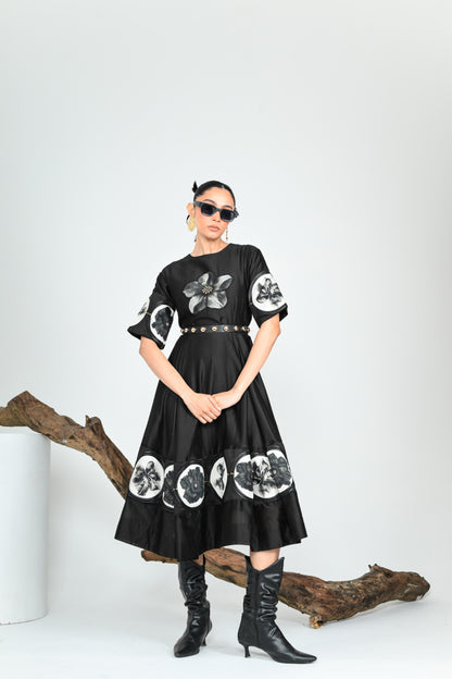 BLACK SWAN MIDI DRESS