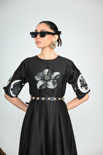 BLACK SWAN MIDI DRESS