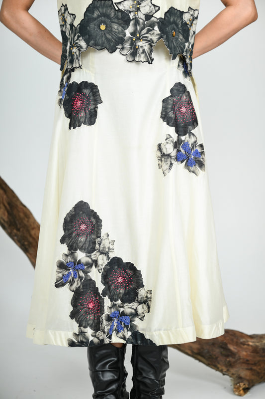 ATHRACITE BLOSSOM SKIRT