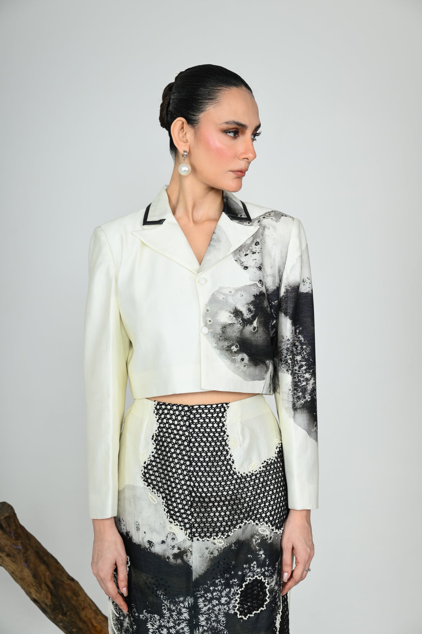 SNOWDROP CROP BLAZER