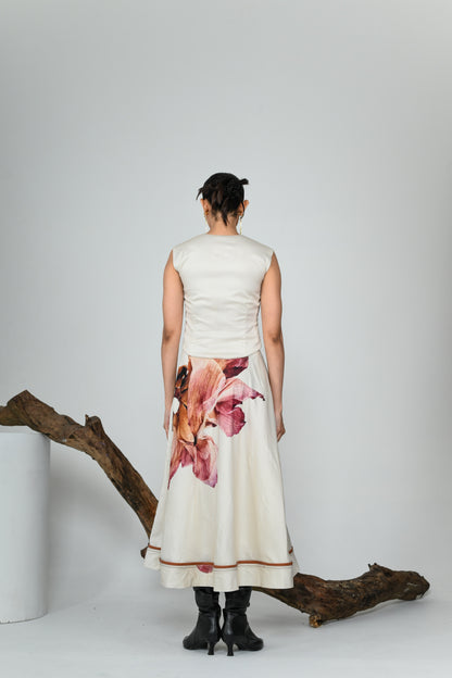 PETALS AFTER TIME' SKIRT SET