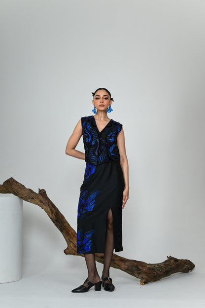 BLUE IVY PENCIL SKIRT