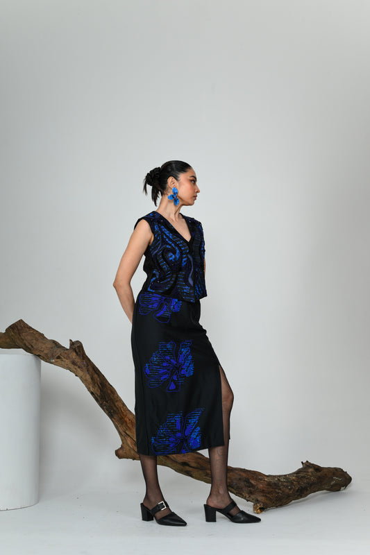 BLUE IVY SKIRT SET