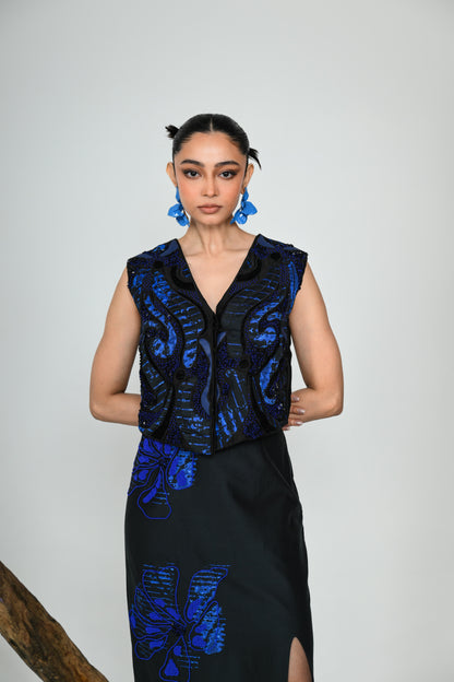 BLUE IVY PENCIL SKIRT