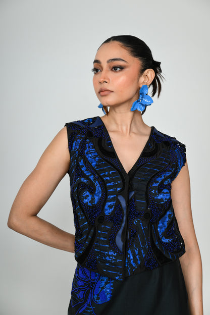 MAZE BLUE WAISTCOAT