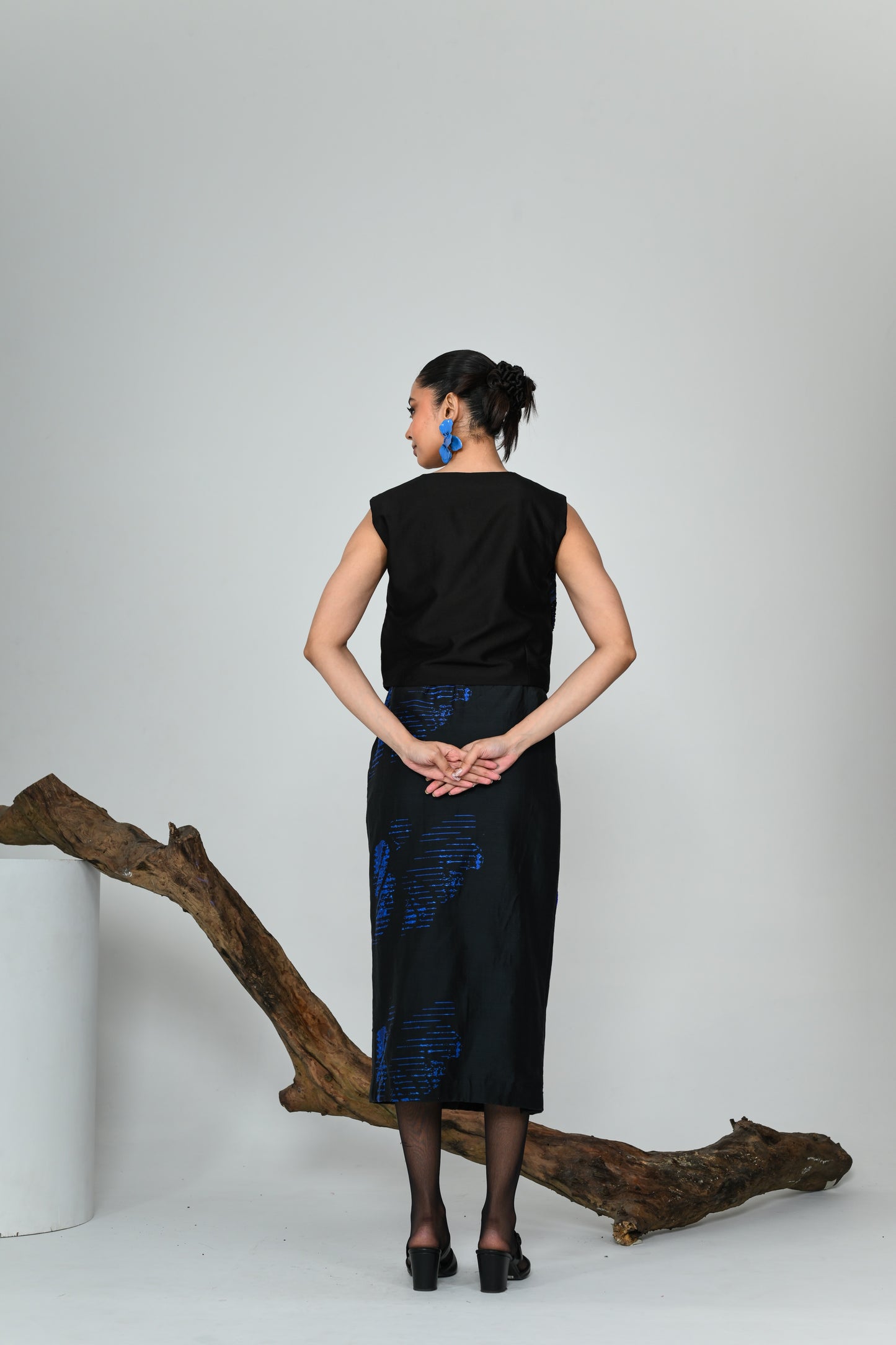 BLUE IVY PENCIL SKIRT