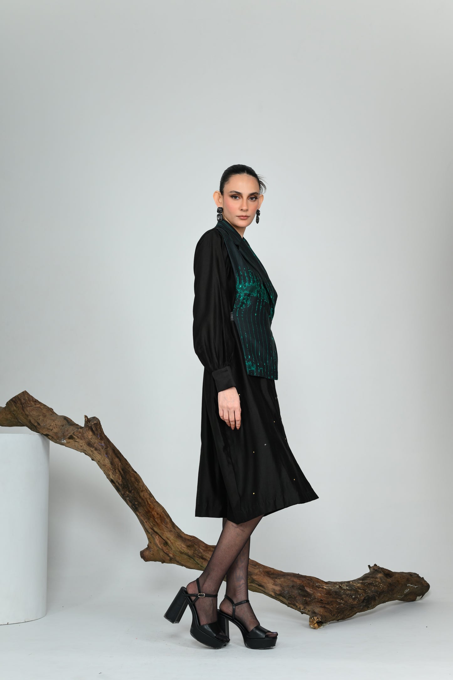 MATRIX FALSE COWL DRESS