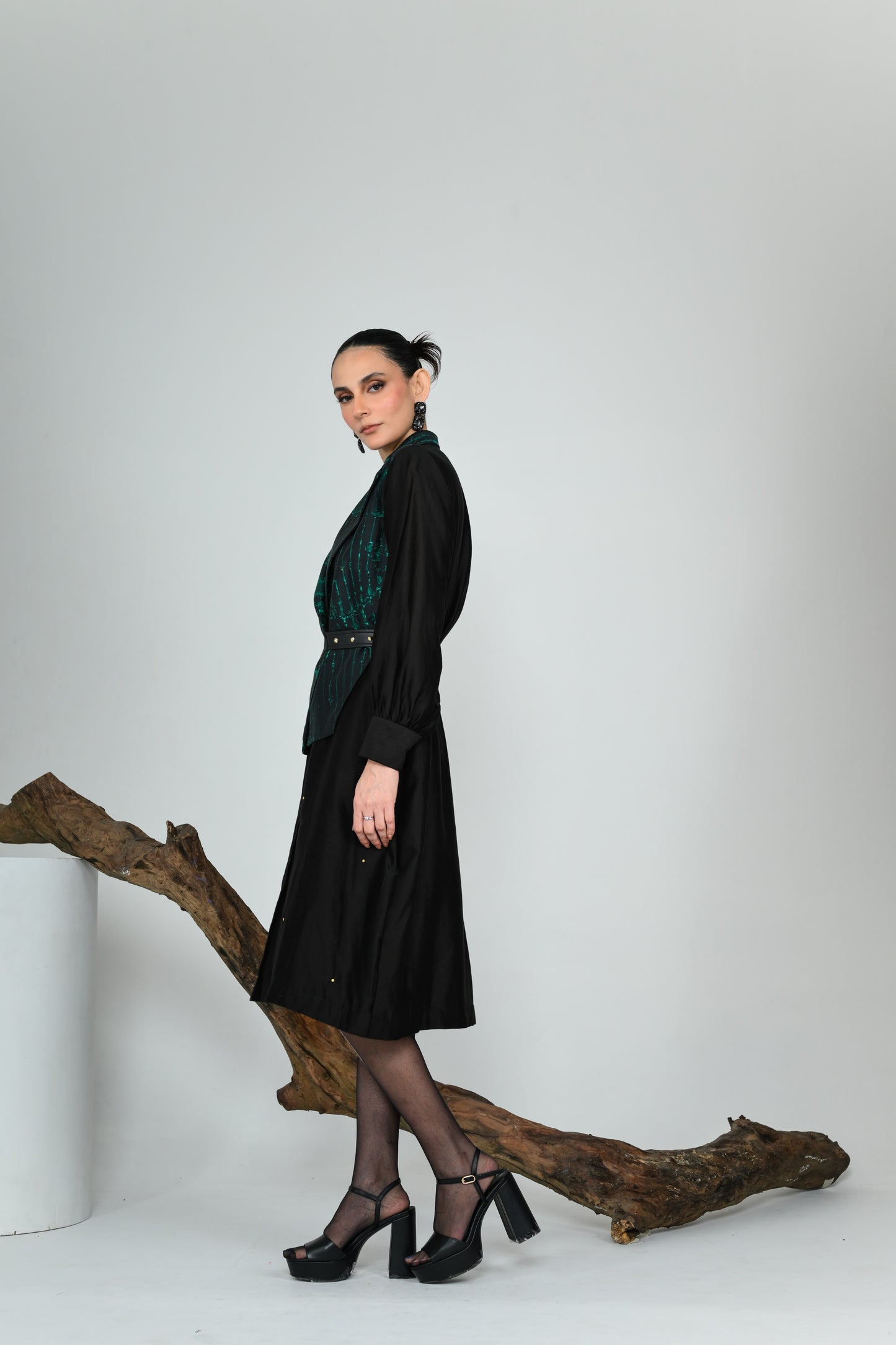 MATRIX FALSE COWL DRESS