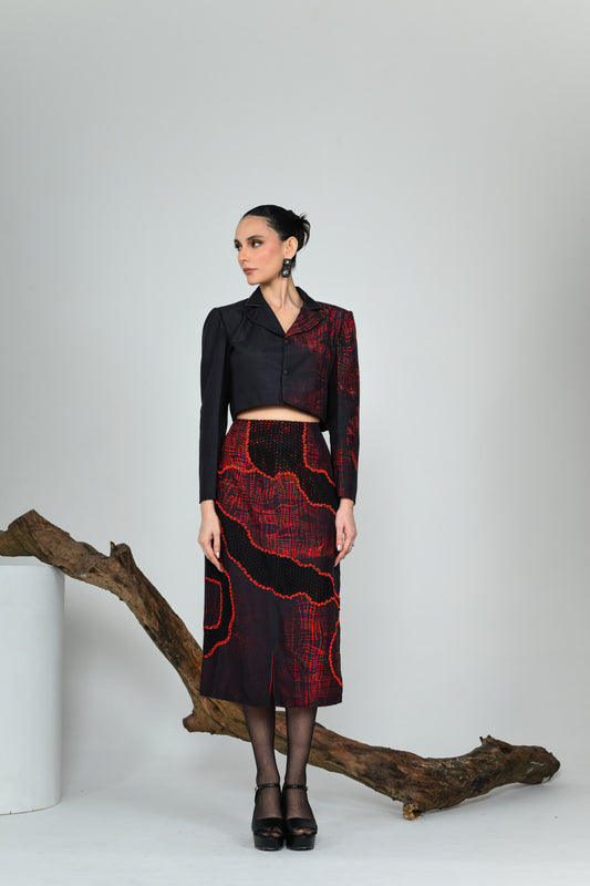 EMBERLINES CROP BLAZER