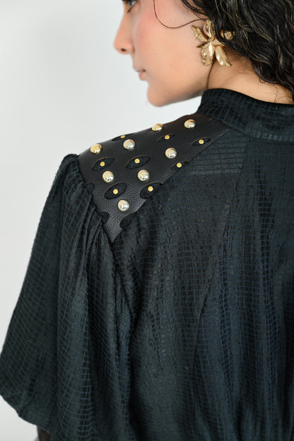 BLACK MIRAGE SHORT DRESS