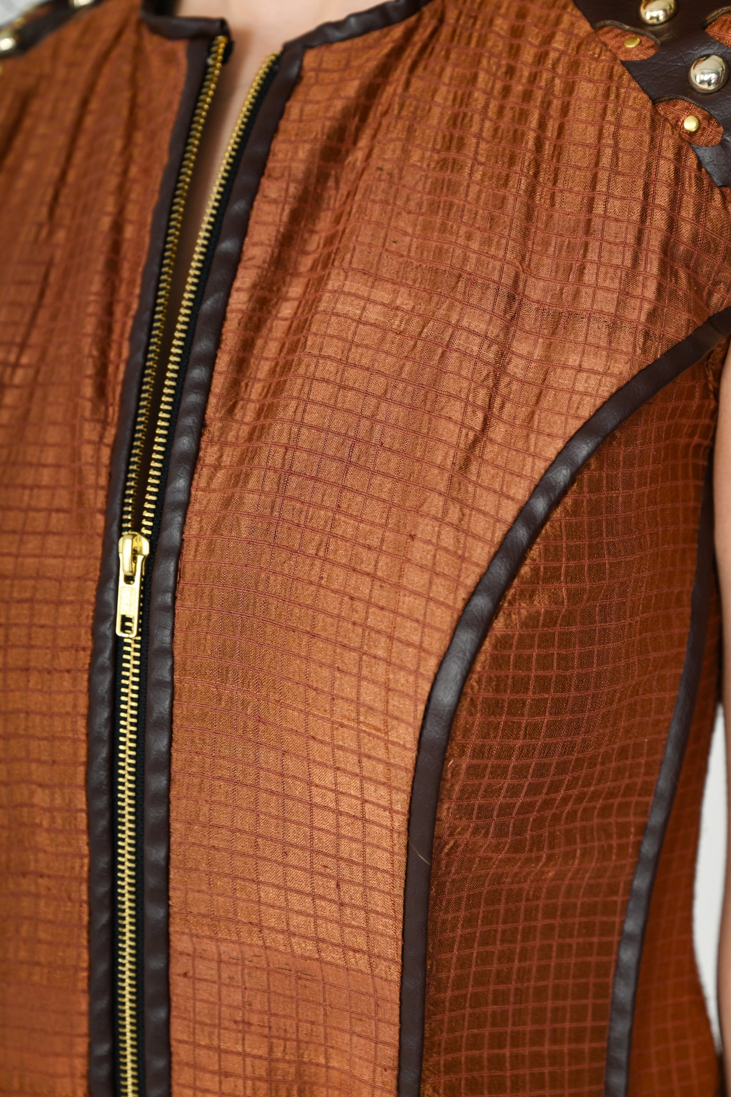 CARAMEL SCULPTED DRESS