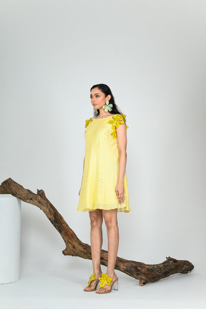 MORNING GLORY BIAS DRESS