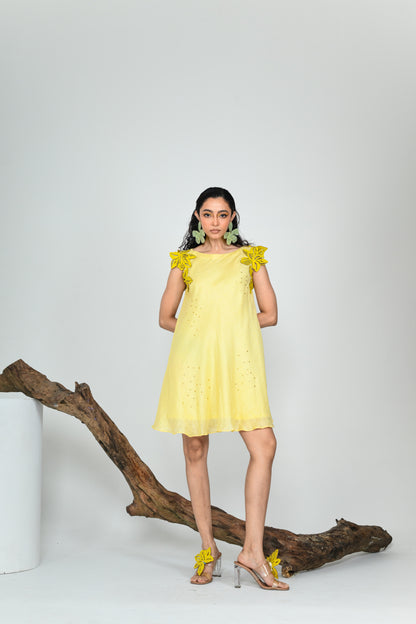 MORNING GLORY BIAS DRESS