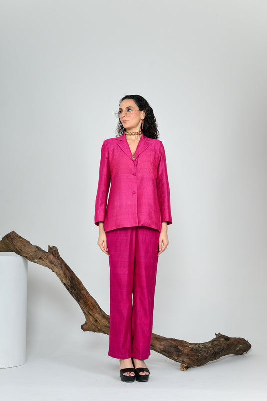 FUSCIA HEIRESS BLAZER SET