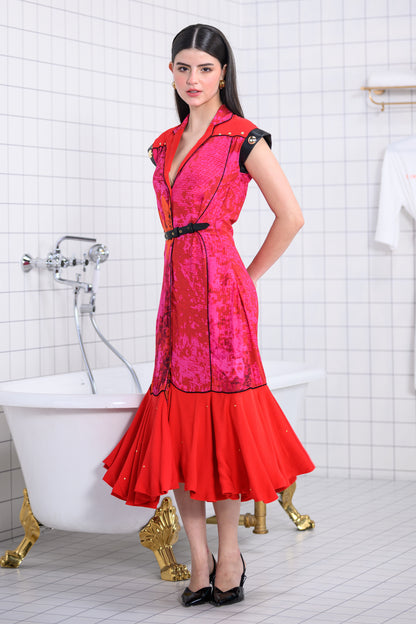 CARMINE MIDI DRESS