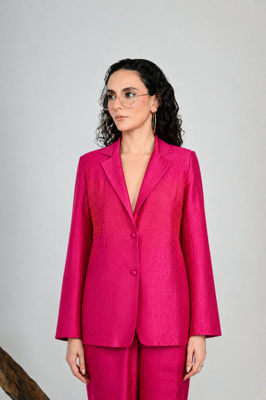 FUSCIA HEIRESS BLAZER
