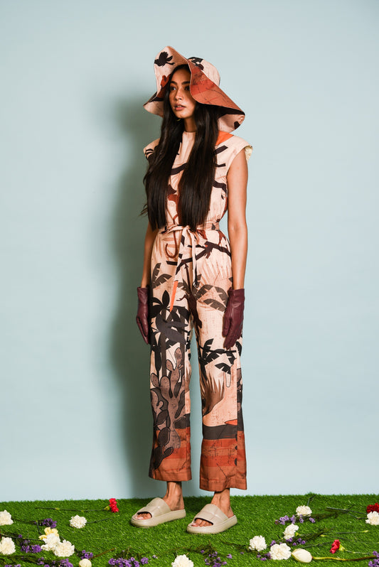 Safari Print Jumpsuit